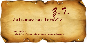 Zelmanovics Teréz névjegykártya